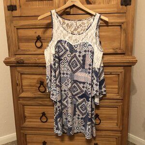 dress with cold shoulders